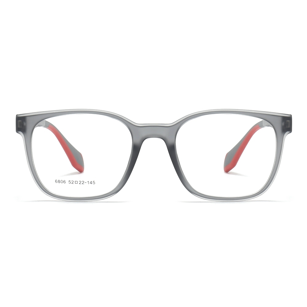 Wholesale TR90 Modern Square Optical Frames with Spring Hinges Men's Casual Prescription Eyeglasses for Everyday Use Glasses Manufacturer China