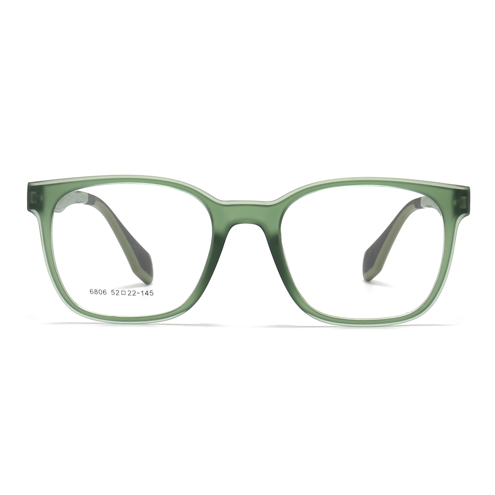 Wholesale TR90 Modern Square Optical Frames with Spring Hinges Men's Casual Prescription Eyeglasses for Everyday Use Glasses Manufacturer China