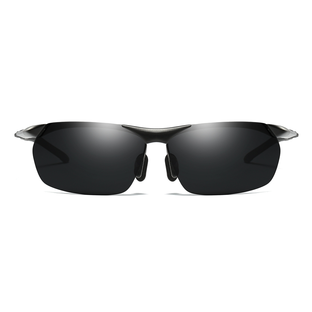 Wholesale Aluminum Semi-rimless Sunglasses UV Protection Polarized Basic Training Glasses for Men's Outdoor Sports Eyewear Manufacturer China