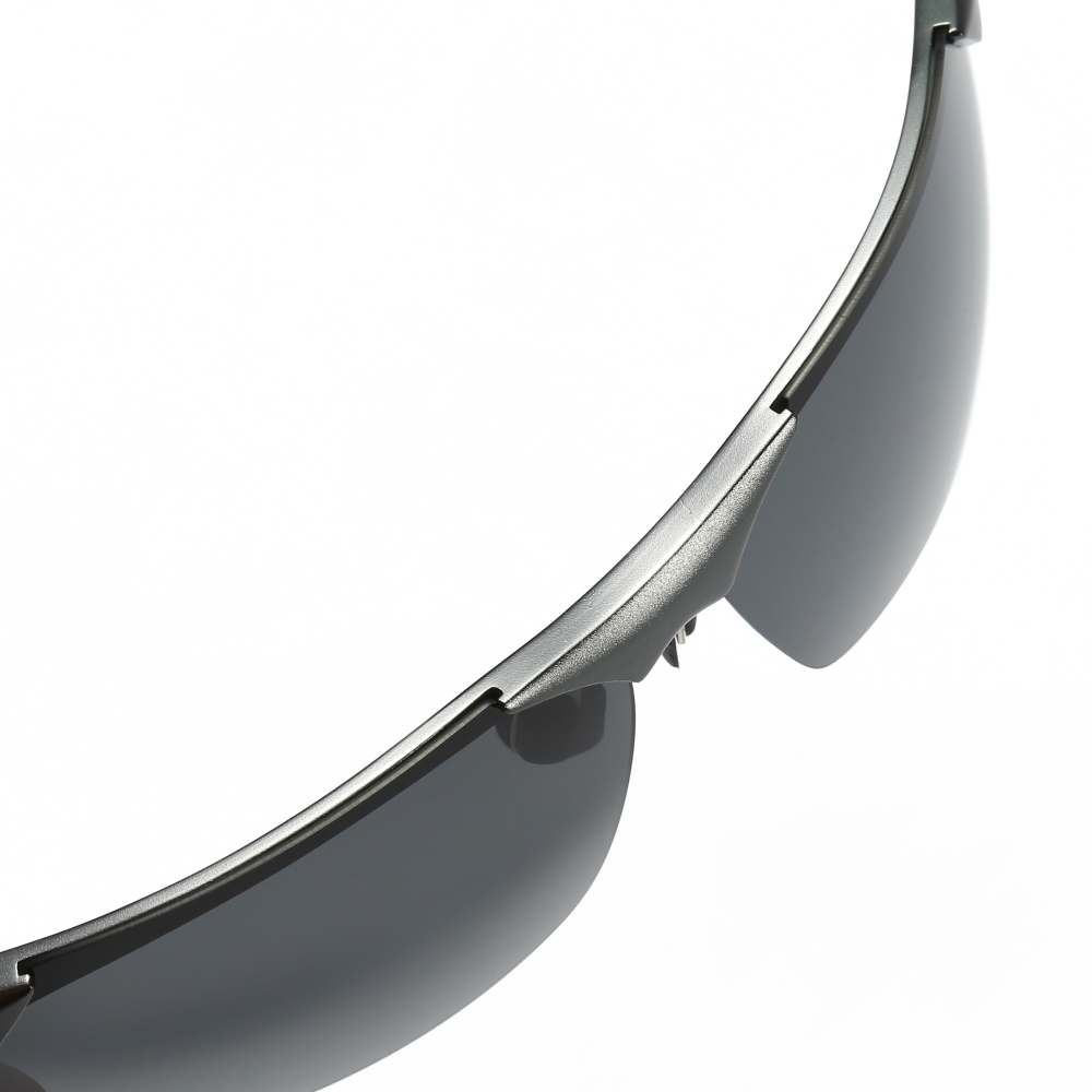 Wholesale Aluminum Semi-rimless Sunglasses UV Protection Polarized Basic Training Glasses for Men's Outdoor Sports Eyewear Manufacturer China