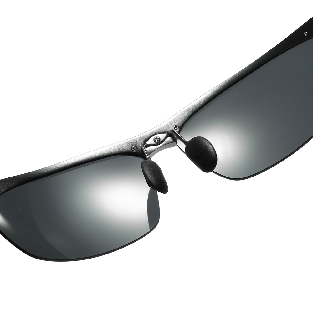 Wholesale Aluminum Semi-rimless Sunglasses UV Protection Polarized Basic Training Glasses for Men's Outdoor Sports Eyewear Manufacturer China