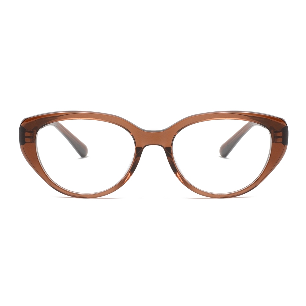 Custom Acetate Classic Prescription Eyeglasses Ladies Upswept Cat-eye Optical Frames for Women Blue Light Blocking Glasses Wholesale China