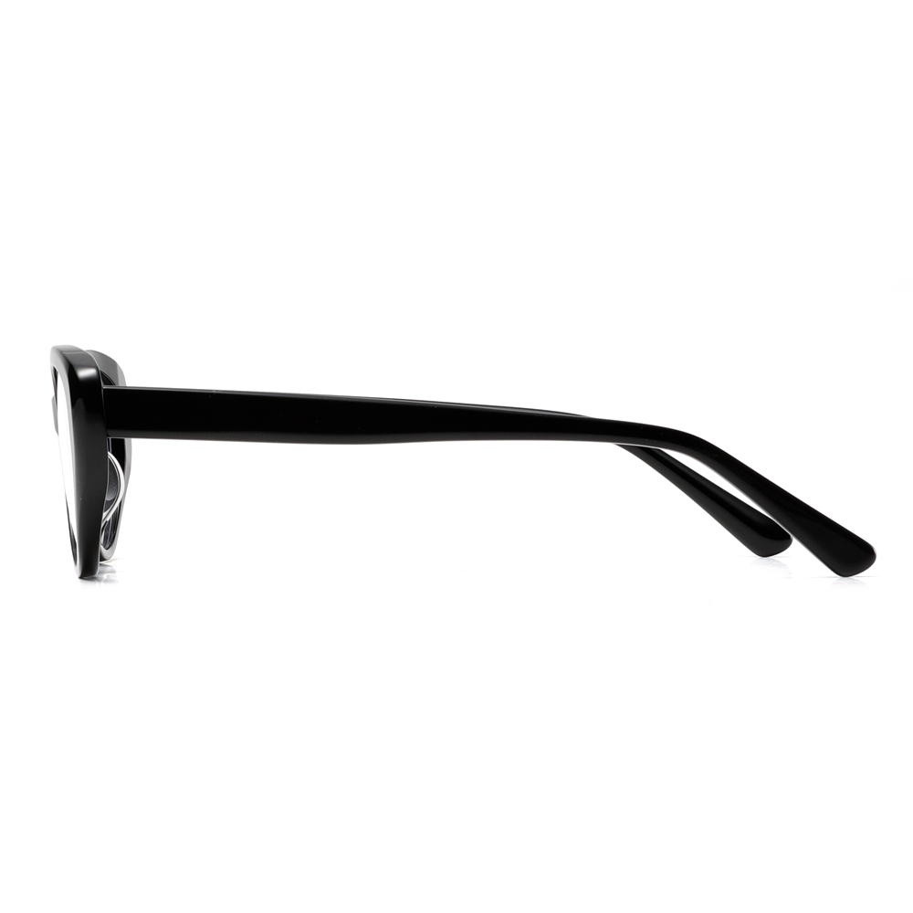 Custom Acetate Classic Prescription Eyeglasses Ladies Upswept Cat-eye Optical Frames for Women Blue Light Blocking Glasses Wholesale China