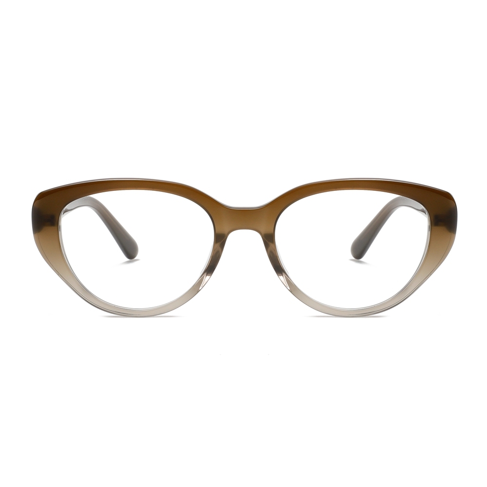 Custom Acetate Classic Prescription Eyeglasses Ladies Upswept Cat-eye Optical Frames for Women Blue Light Blocking Glasses Wholesale China
