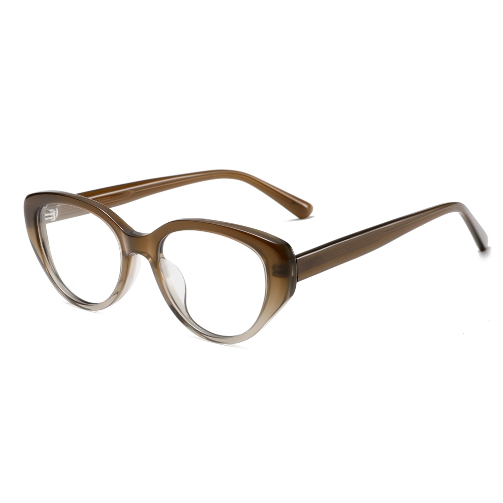 Custom Acetate Classic Prescription Eyeglasses Ladies Upswept Cat-eye Optical Frames for Women Blue Light Blocking Glasses Wholesale China