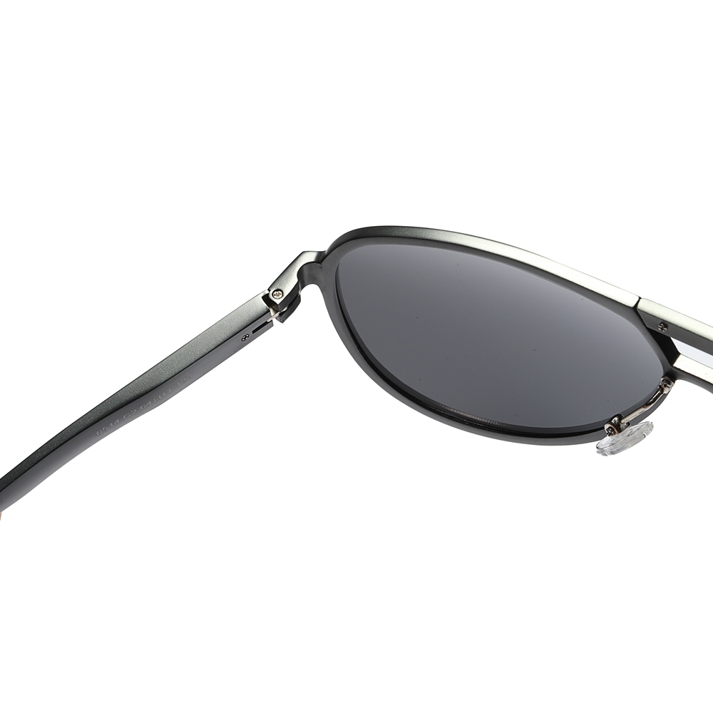 Custom Aircraft Aluminum Aviator Sunglasses for Businessmen Morden Pilot Shades Double Bridge Oversized Teardrop Polarized Glasses Wholesale