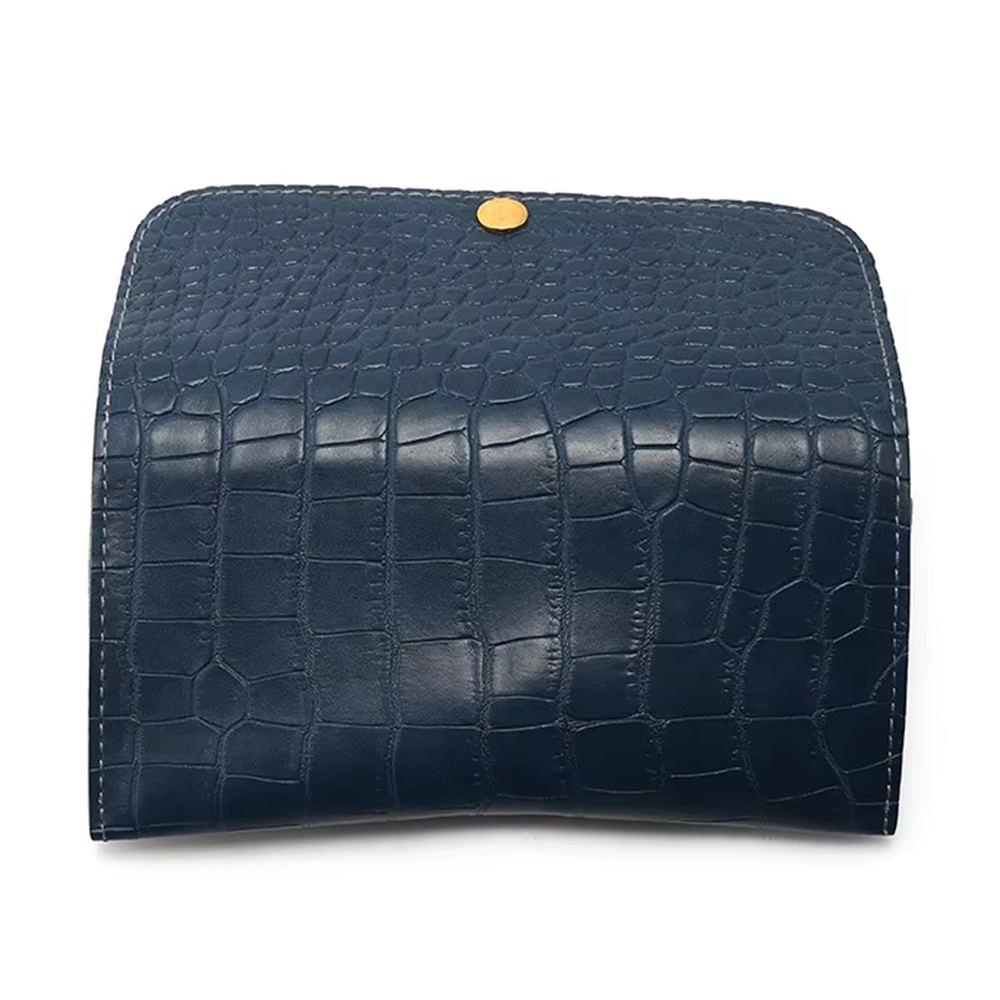 Custom Eyewear Packaging Box for Luxury Designer Sunglasses with Logo Flap Closure Faux Crocodile Skin Leather Glasses Case Wholesale China