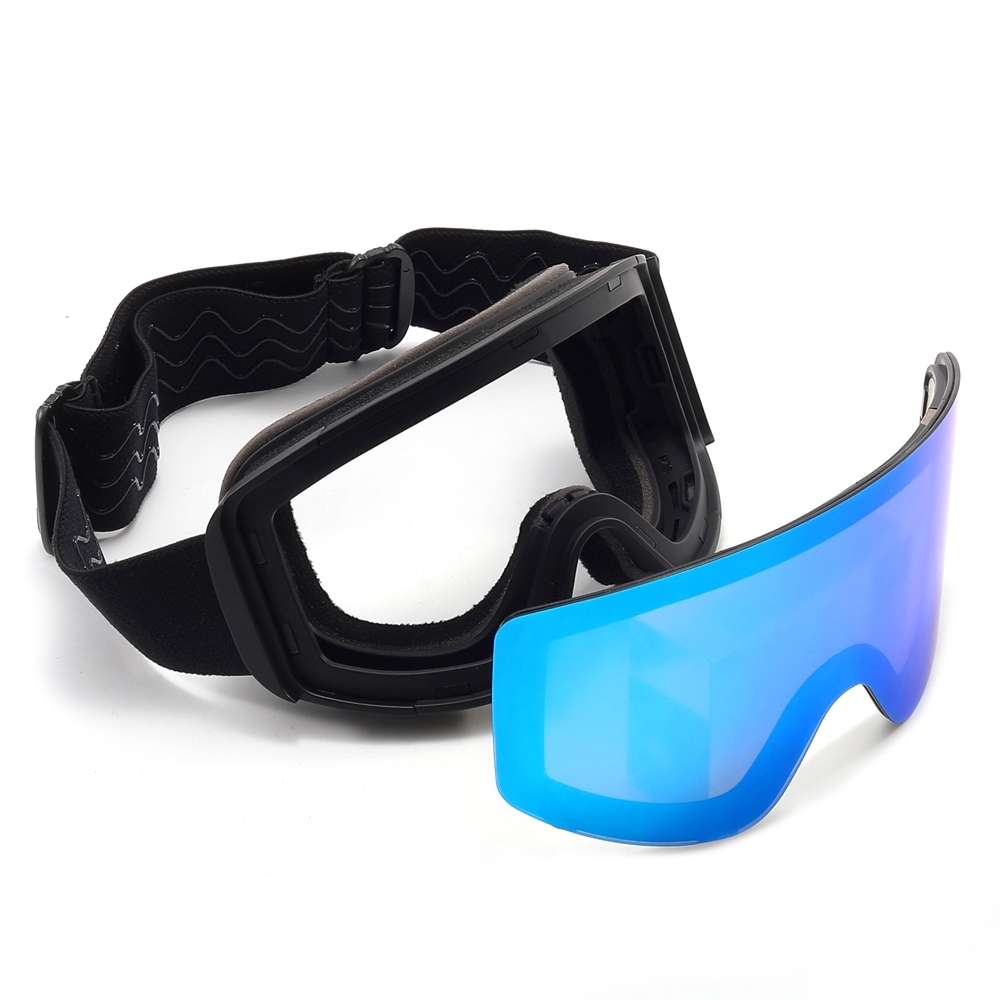 Custom Detachable Magnetic Double-Layer Anti-Fog Lens OTG Snow Goggles for Skiing, Snowboarding & Cross-Country Eyewear Manufacturer China