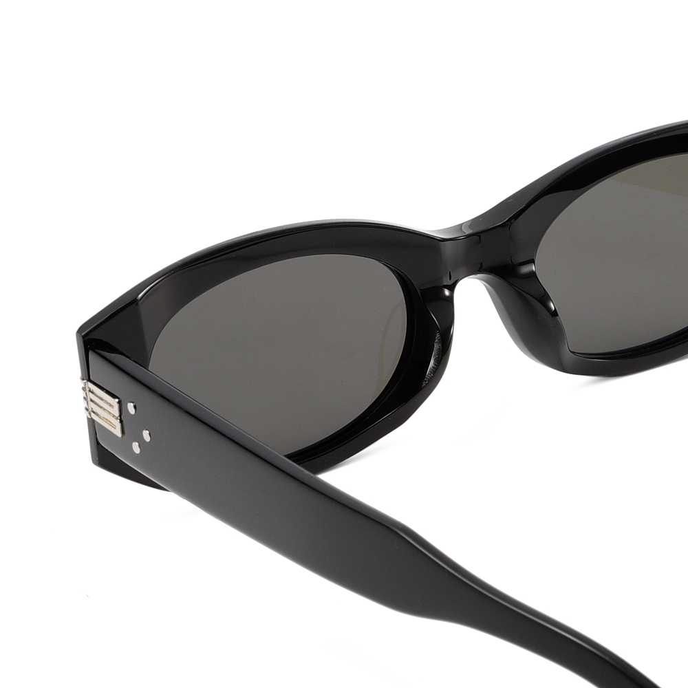 Wholesale Chunky Retro Oval Sunglasses with Metal Hardware GM Mass Black Designer Shades for Women Luxury Acetate Eyewear Manufacturer China