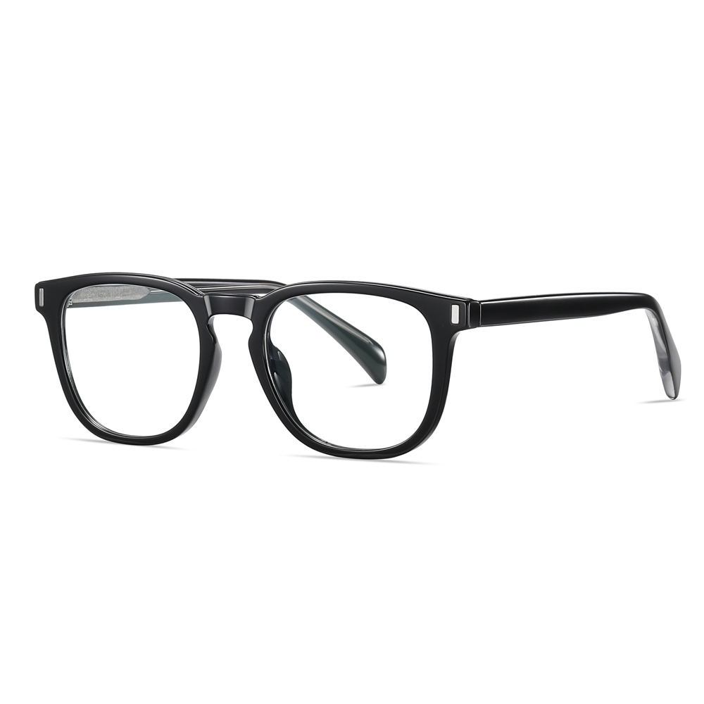 Custom Unisex TR90 Detachable Classic Square Eyeglasses Frames with Magnetic Clip On Sunglasses Over Prescription Glasses Manufacturer China