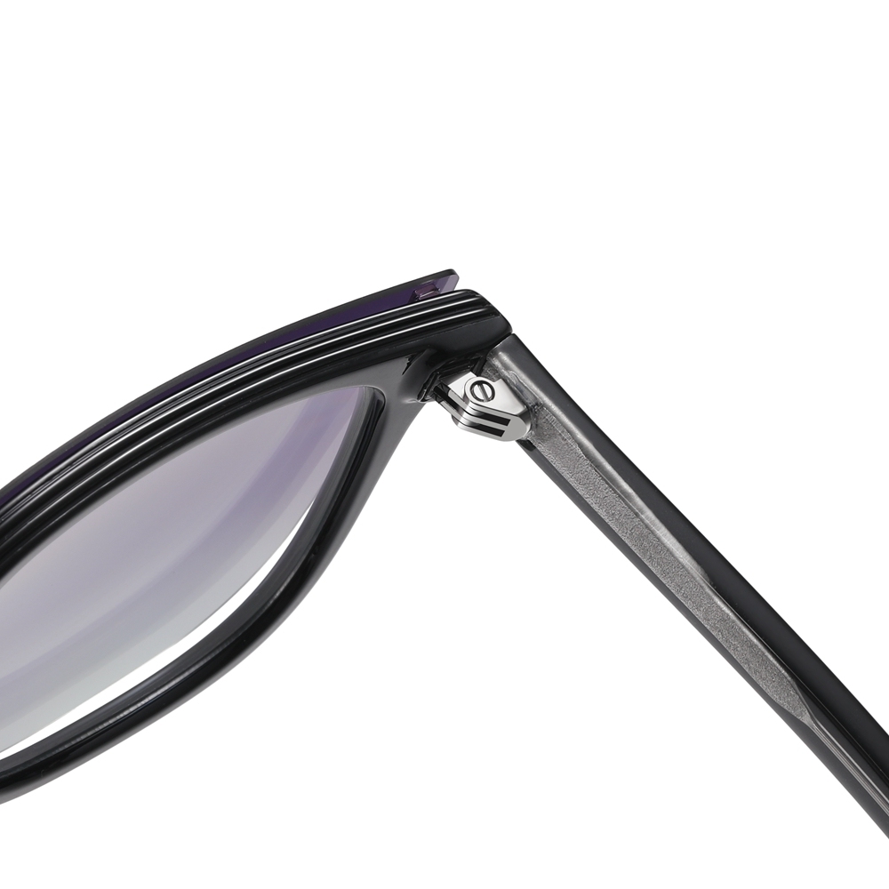 Custom Unisex TR90 Detachable Classic Square Eyeglasses Frames with Magnetic Clip On Sunglasses Over Prescription Glasses Manufacturer China