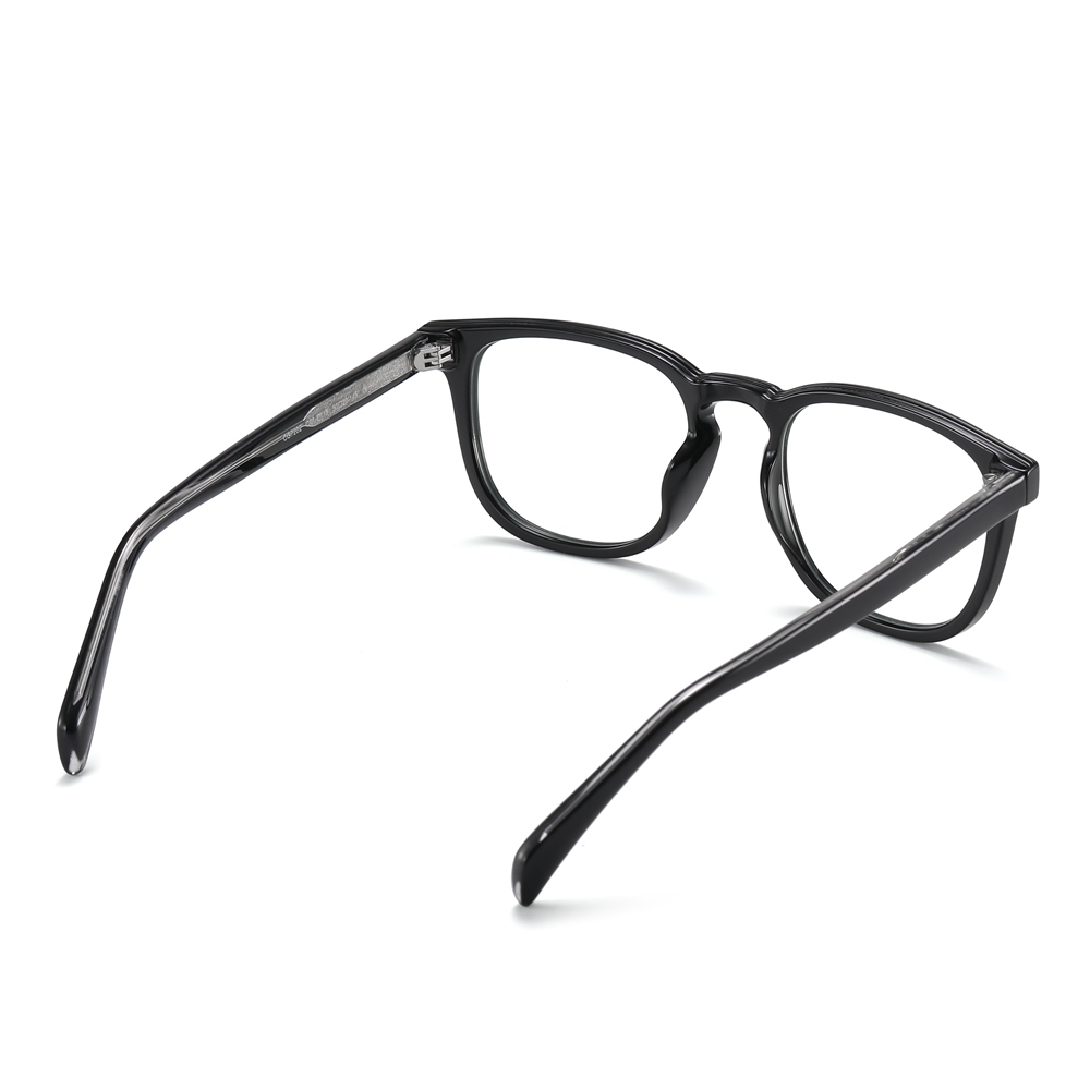 Custom Unisex TR90 Detachable Classic Square Eyeglasses Frames with Magnetic Clip On Sunglasses Over Prescription Glasses Manufacturer China