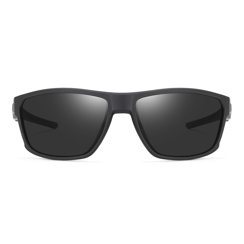 Custom Performance Sports Sunglasses Anti-Glare Polarized Running Shades for Men Plastic Straight Arm Wrap-around Hiking Glasses Supplier China