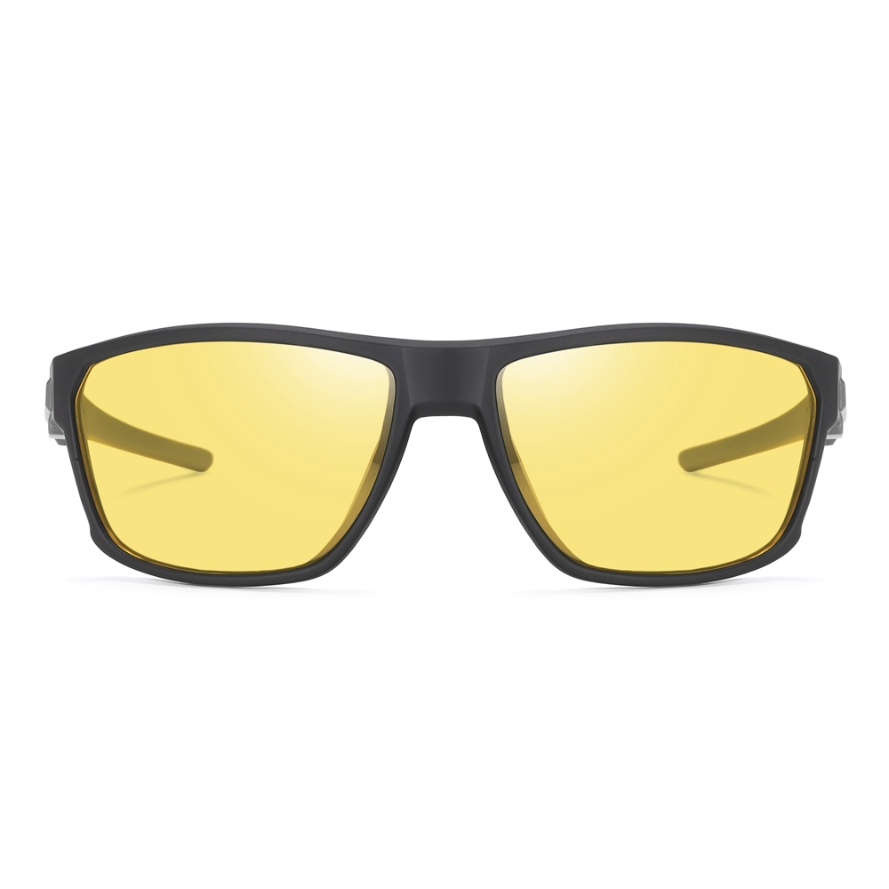 Custom Performance Sports Sunglasses Anti-Glare Polarized Running Shades for Men Plastic Straight Arm Wrap-around Hiking Glasses Supplier China