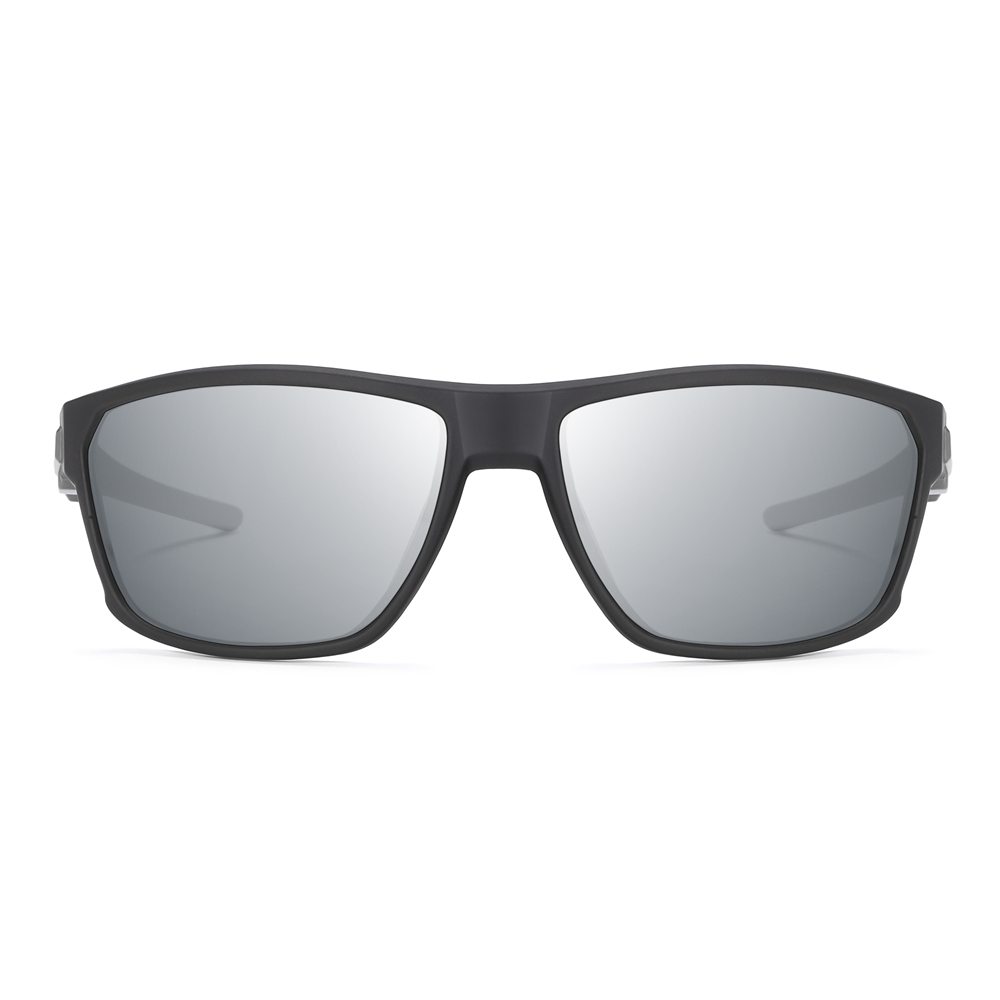 Custom Performance Sports Sunglasses Anti-Glare Polarized Running Shades for Men Plastic Straight Arm Wrap-around Hiking Glasses Supplier China