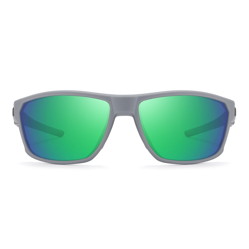 Custom Performance Sports Sunglasses Anti-Glare Polarized Running Shades for Men Plastic Straight Arm Wrap-around Hiking Glasses Supplier China