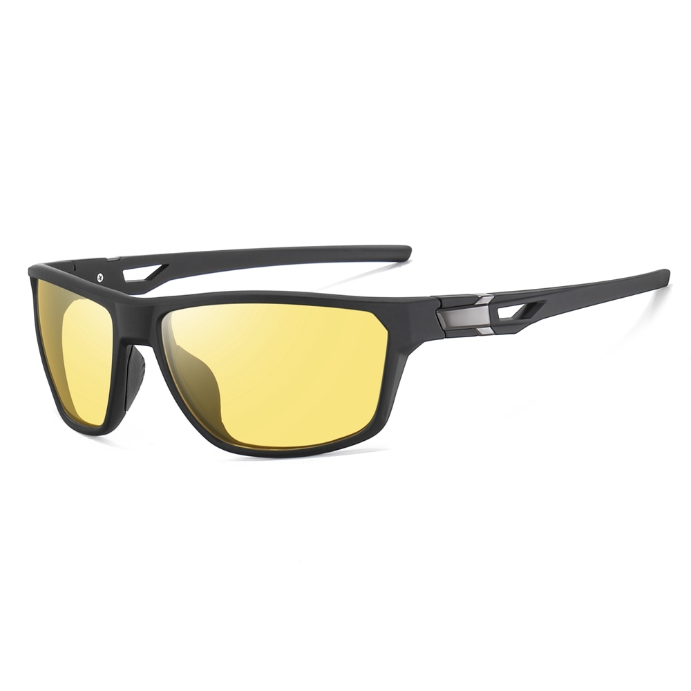 Custom Performance Sports Sunglasses Anti-Glare Polarized Running Shades for Men Plastic Straight Arm Wrap-around Hiking Glasses Supplier China