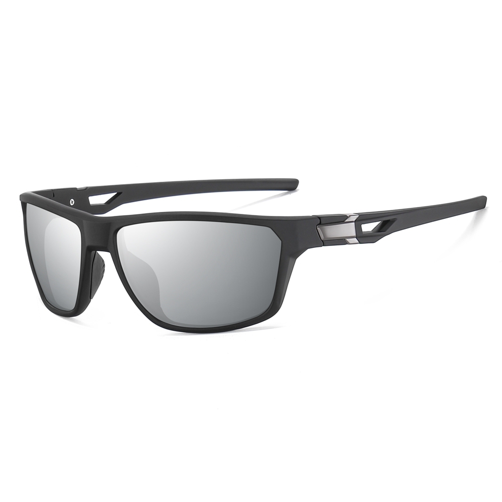 Custom Performance Sports Sunglasses Anti-Glare Polarized Running Shades for Men Plastic Straight Arm Wrap-around Hiking Glasses Supplier China