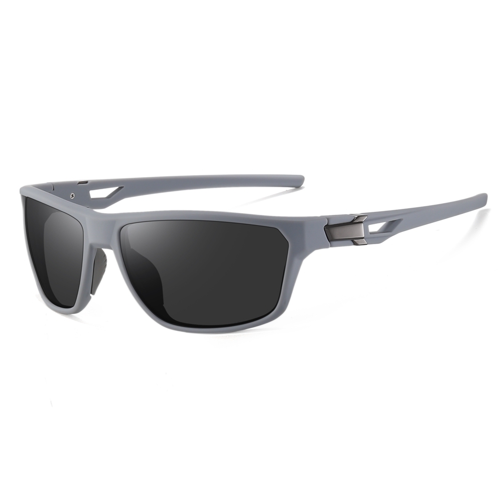 Custom Performance Sports Sunglasses Anti-Glare Polarized Running Shades for Men Plastic Straight Arm Wrap-around Hiking Glasses Supplier China