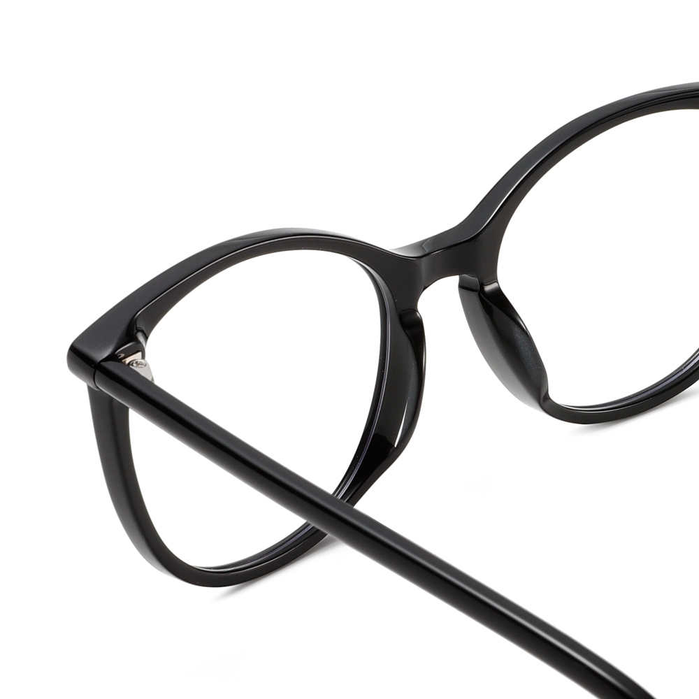 Custom Acetate Vintage Panto Prescription Eyeglass Frames for Women Intellectual Style Oversized Designer Blue Light Glasses Manufacturer China