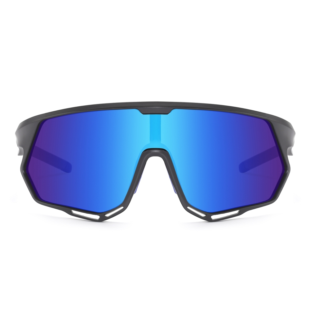 Bulk Order Wrap Around Shield Sports Sunglasses with Prescription Inserts, Adjustable Nose Pads & Vents Polarized Cycling Glasses Manufacturer China