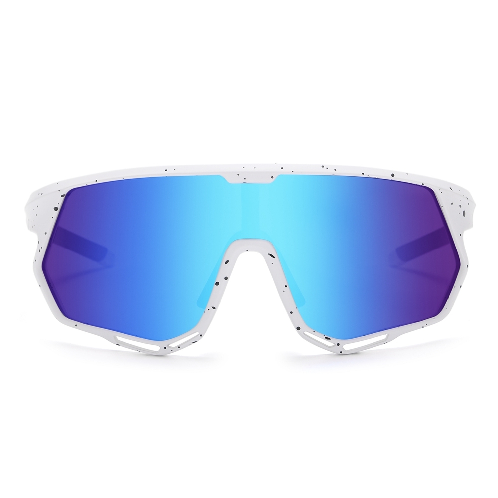 Bulk Order Wrap Around Shield Sports Sunglasses with Prescription Inserts, Adjustable Nose Pads & Vents Polarized Cycling Glasses Manufacturer China