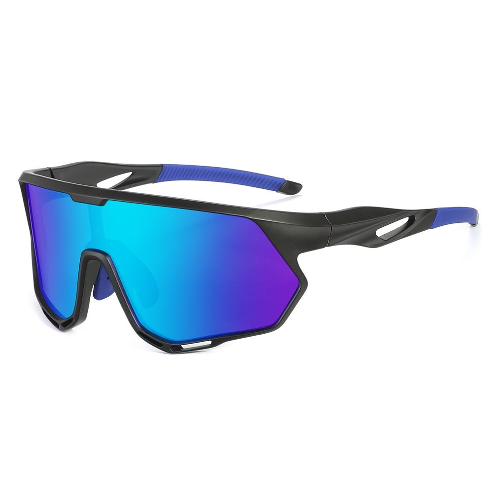 Bulk Order Wrap Around Shield Sports Sunglasses with Prescription Inserts, Adjustable Nose Pads & Vents Polarized Cycling Glasses Manufacturer China