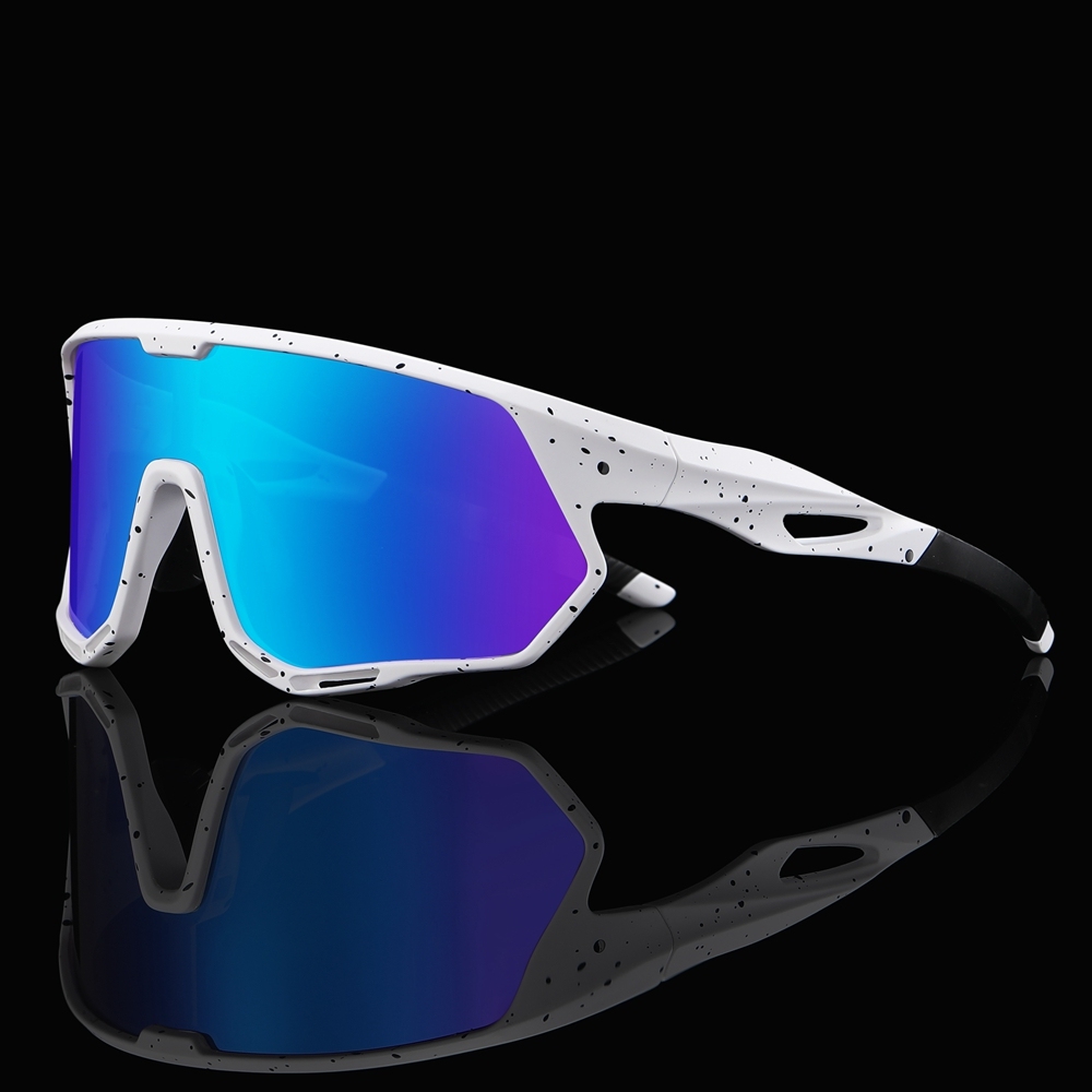 Bulk Order Wrap Around Shield Sports Sunglasses with Prescription Inserts, Adjustable Nose Pads & Vents Polarized Cycling Glasses Manufacturer China