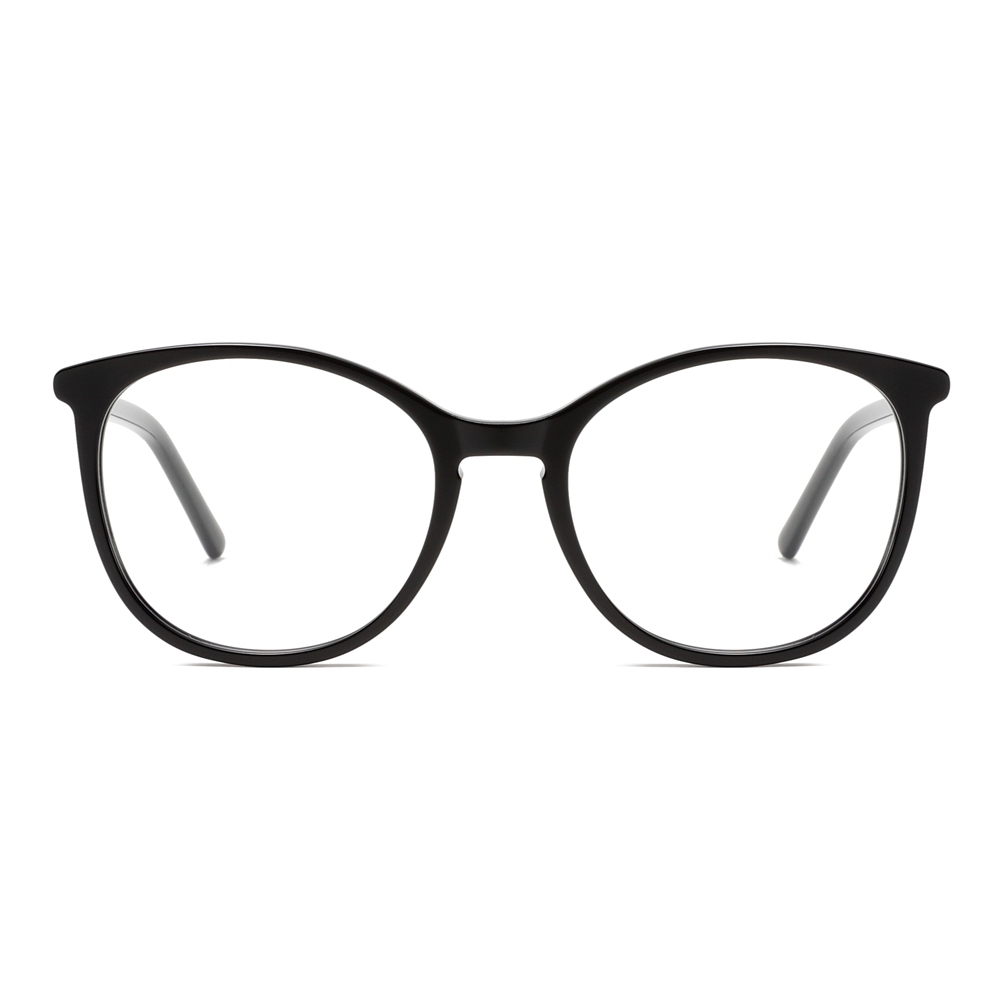 Custom Acetate Vintage Panto Prescription Eyeglass Frames for Women Intellectual Style Oversized Designer Blue Light Glasses Manufacturer China