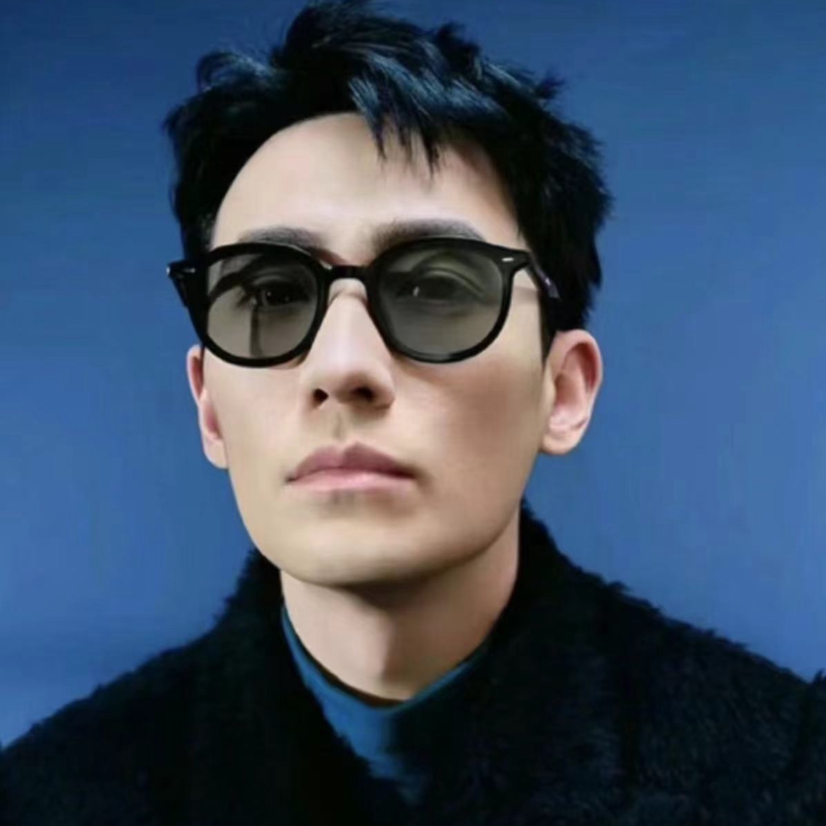 Custom Acetate Streetwear Style Round Panto Sunglasses for Everyday Use Famous Korean Eyewear Brand GM Obon Glossy Black Designer Shades Wholesale
