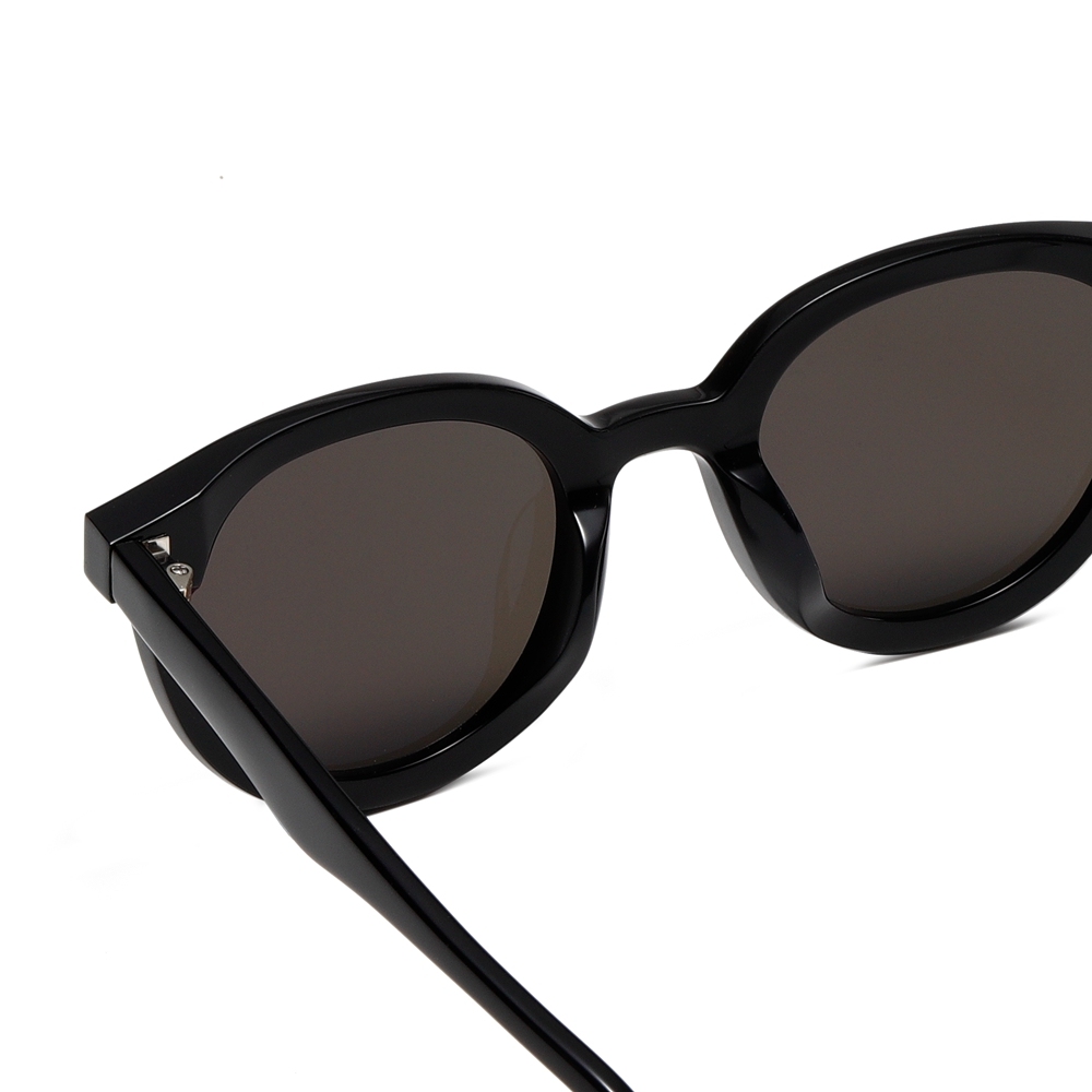 Custom Acetate Streetwear Style Round Panto Sunglasses for Everyday Use Famous Korean Eyewear Brand GM Obon Glossy Black Designer Shades Wholesale