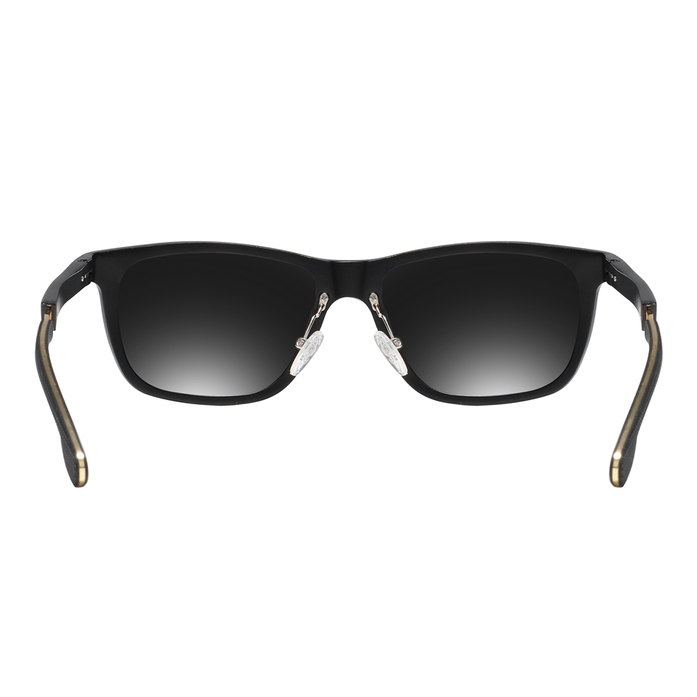 Custom Aluminum Sporty Casual Square Sunglasses with Dynamic Temples for Active Lifestyle Men's Polarized Driving Glasses Wholesale China