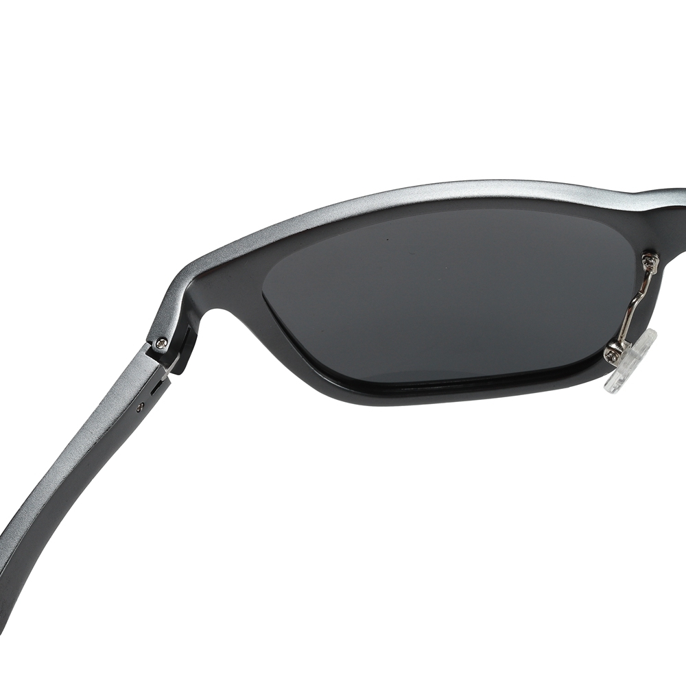 Custom Aluminum Sporty Casual Square Sunglasses with Dynamic Temples for Active Lifestyle Men's Polarized Driving Glasses Wholesale China