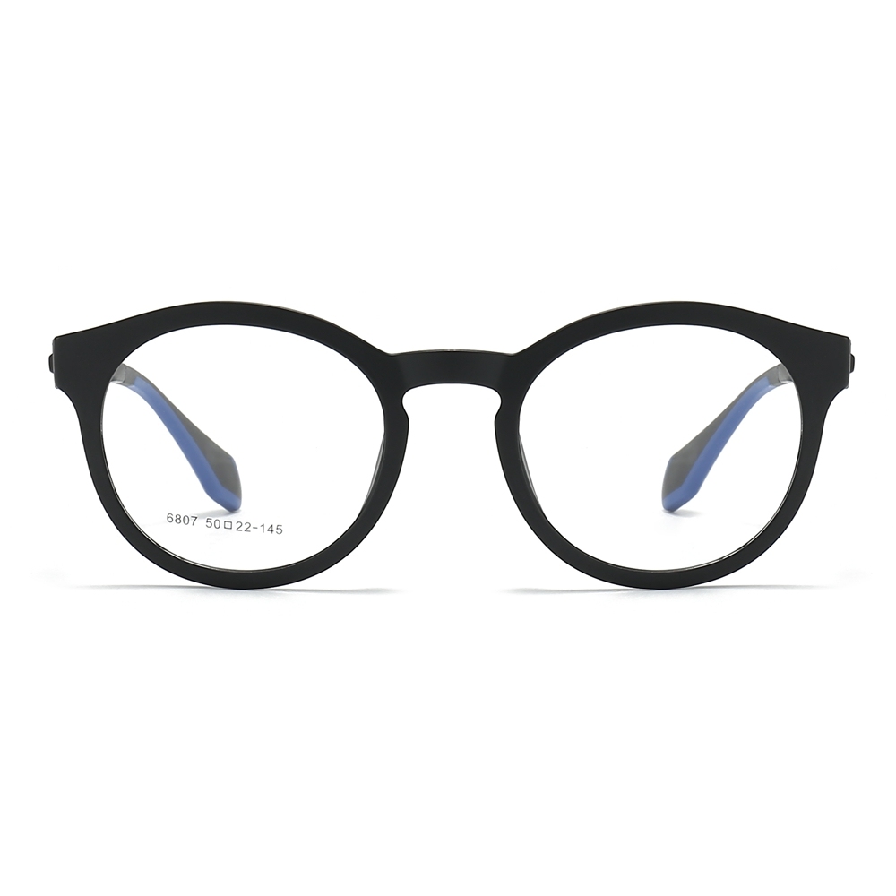 Readymade TR90 Modern Round Optical Frames for Everyday Wear Panto Eyeglasses Men's Translucent Prescription Glasses Manufacturer China
