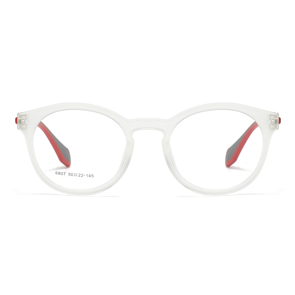 Readymade TR90 Modern Round Optical Frames for Everyday Wear Panto Eyeglasses Men's Translucent Prescription Glasses Manufacturer China
