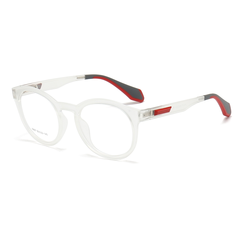 Readymade TR90 Modern Round Optical Frames for Everyday Wear Panto Eyeglasses Men's Translucent Prescription Glasses Manufacturer China