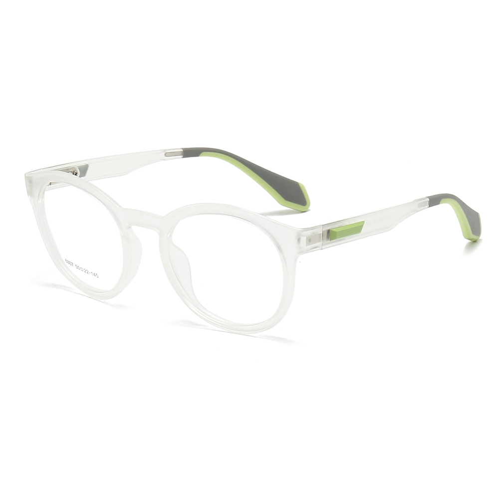 Readymade TR90 Modern Round Optical Frames for Everyday Wear Panto Eyeglasses Men's Translucent Prescription Glasses Manufacturer China