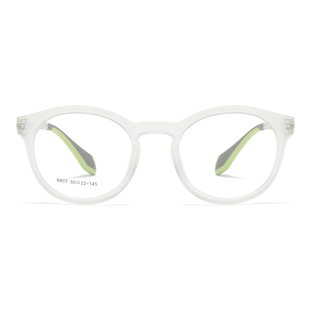 Readymade TR90 Modern Round Optical Frames for Everyday Wear Panto Eyeglasses Men's Translucent Prescription Glasses Manufacturer China