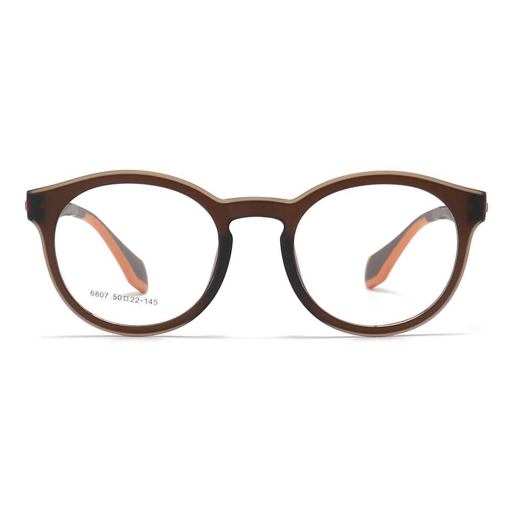 Readymade TR90 Modern Round Optical Frames for Everyday Wear Panto Eyeglasses Men's Translucent Prescription Glasses Manufacturer China