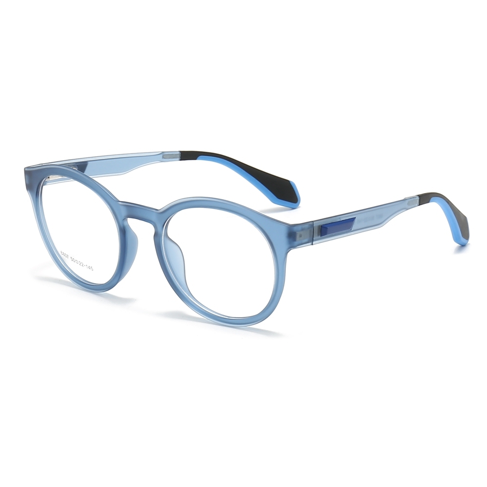 Readymade TR90 Modern Round Optical Frames for Everyday Wear Panto Eyeglasses Men's Translucent Prescription Glasses Manufacturer China