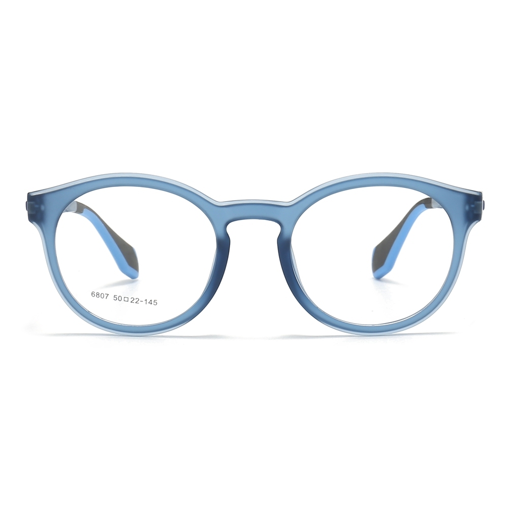 Readymade TR90 Modern Round Optical Frames for Everyday Wear Panto Eyeglasses Men's Translucent Prescription Glasses Manufacturer China