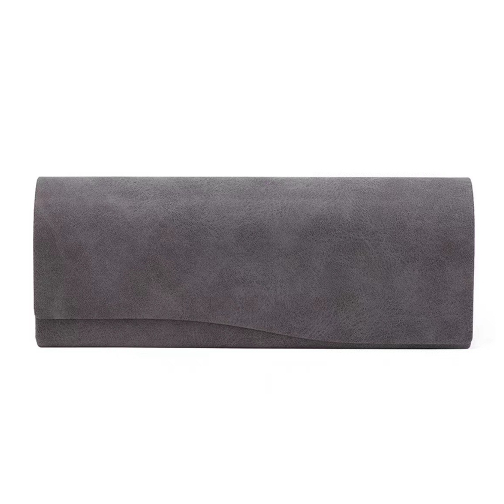 Customized Hard Shell Nubuck Leather Flap-over Magnetic Closure Eyewear Case for Eyeglasses and Reading Glasses Packaging Boxes Wholesale