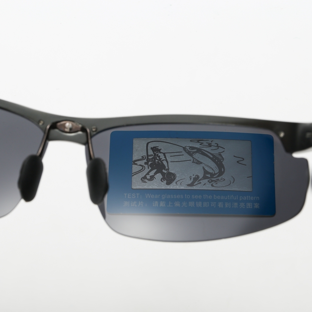 High Quality Aluminium Sport Sunglasses for Men Mountain Climbing Glasses Custom Logo Semi-rimless Wrap Polarized Running Sunglass