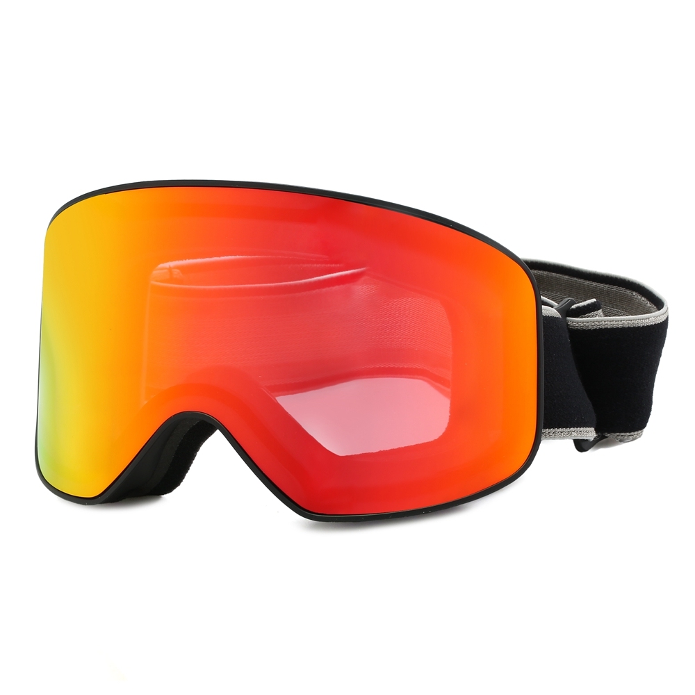 Custom Professional Wide-View Ski & Snowboard Goggles with Anti-Fog UV400 Mirrored Double Layer Lens Winter Sports Snow Eyewear Factory China