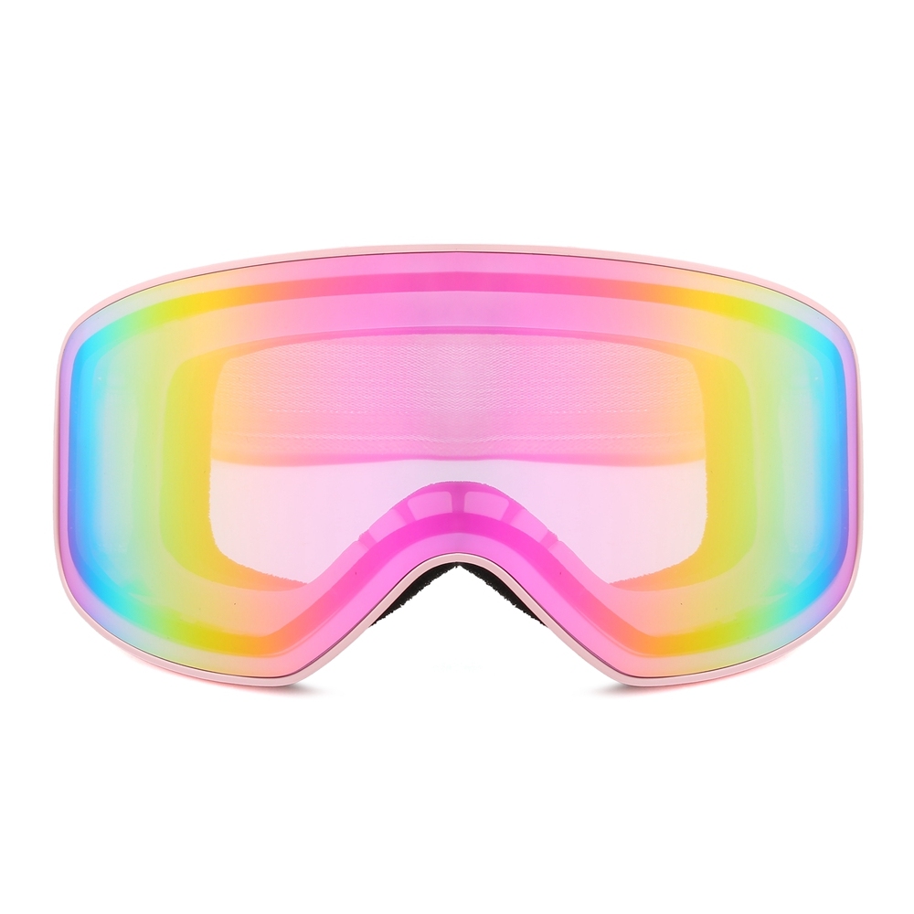 Custom Professional Wide-View Ski & Snowboard Goggles with Anti-Fog UV400 Mirrored Double Layer Lens Winter Sports Snow Eyewear Factory China