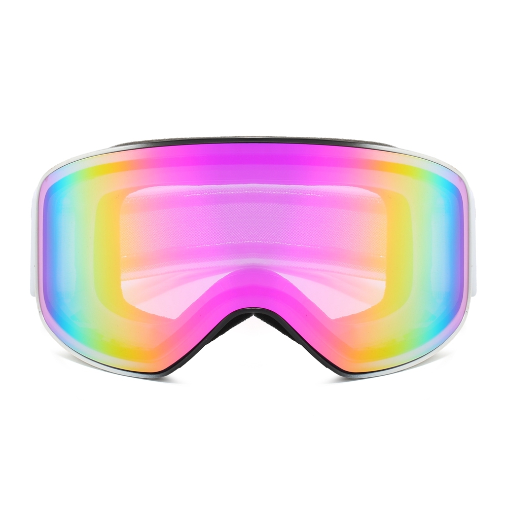 Custom Professional Wide-View Ski & Snowboard Goggles with Anti-Fog UV400 Mirrored Double Layer Lens Winter Sports Snow Eyewear Factory China