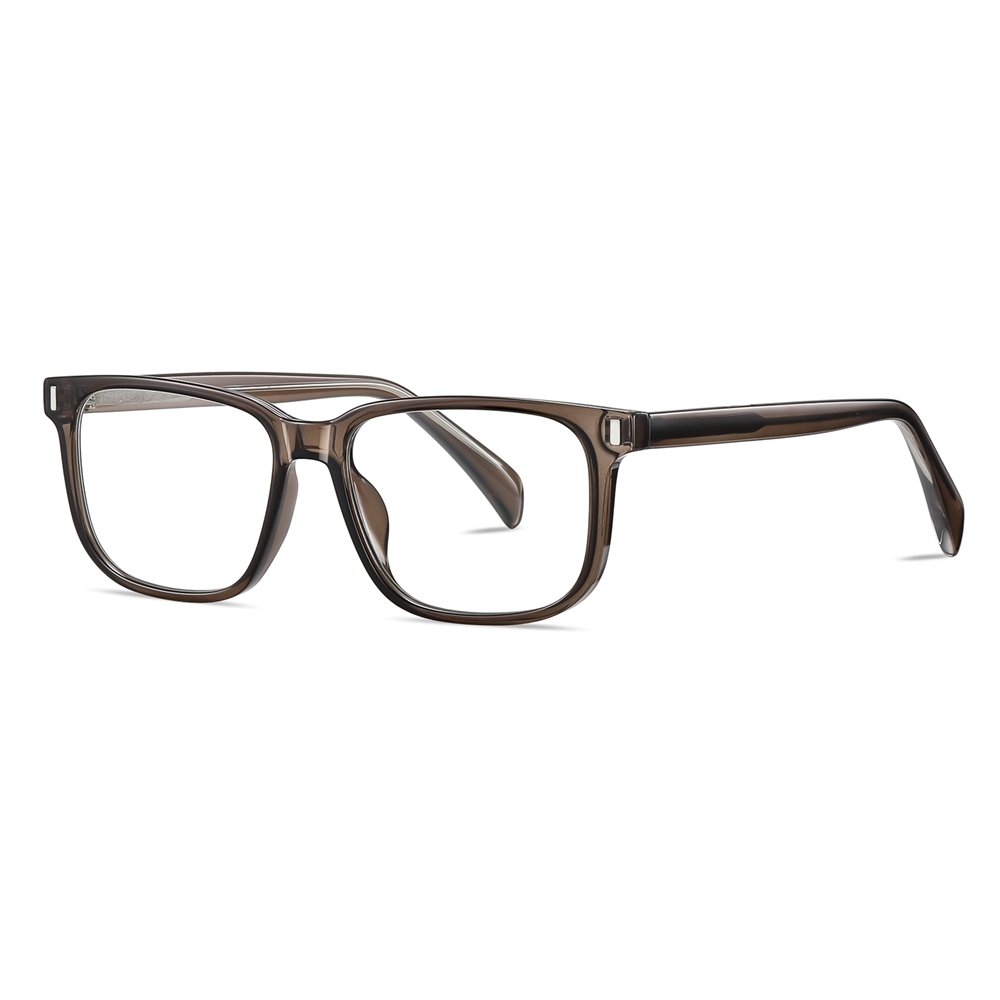 Custom Unisex Rectangular Magnetic Clip-On Glasses Set with Detachable Polarized Sunglasses Over Prescription Eyeglass Frames Wholesale China