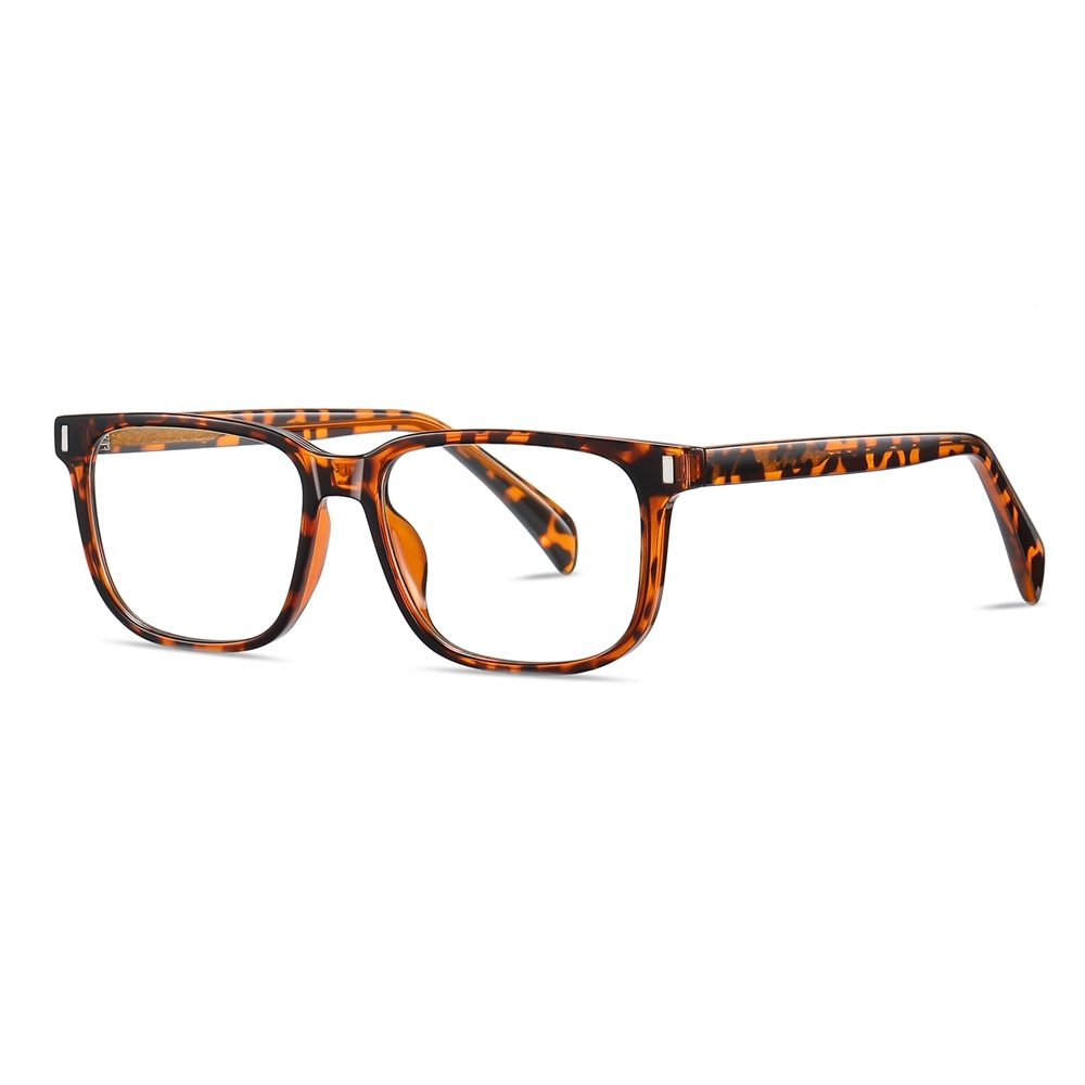 Custom Unisex Rectangular Magnetic Clip-On Glasses Set with Detachable Polarized Sunglasses Over Prescription Eyeglass Frames Wholesale China