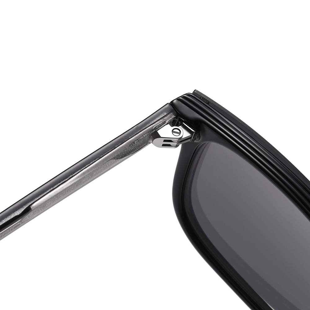 Custom Unisex Rectangular Magnetic Clip-On Glasses Set with Detachable Polarized Sunglasses Over Prescription Eyeglass Frames Wholesale China