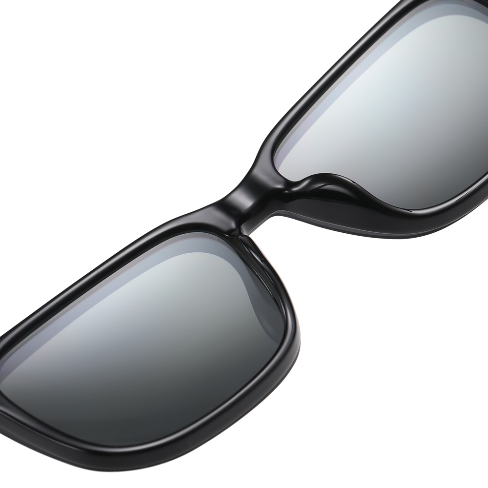 Custom Unisex Rectangular Magnetic Clip-On Glasses Set with Detachable Polarized Sunglasses Over Prescription Eyeglass Frames Wholesale China